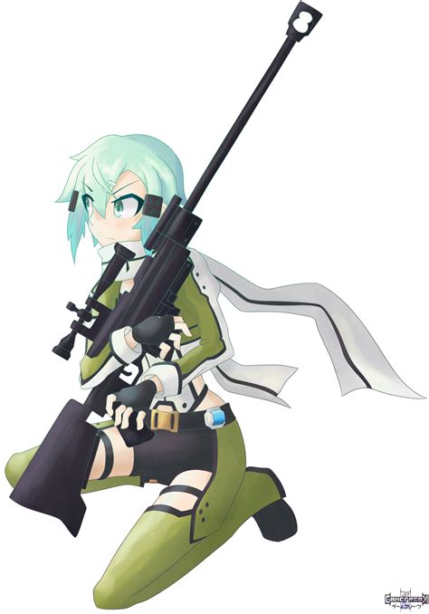 Sword Art Online- Sinon by GameSquid on DeviantArt