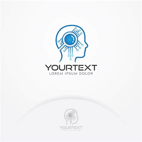 Artificial intelligence logo | Premium Vector