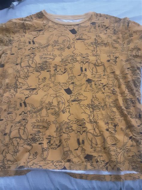 Nickelodeon All Over Print Tshirt Size Large - Gem