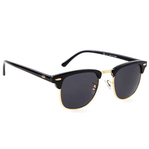 Dervin UV Protected Black Frame Unisex Sunglasses (Black) : Amazon.in ...