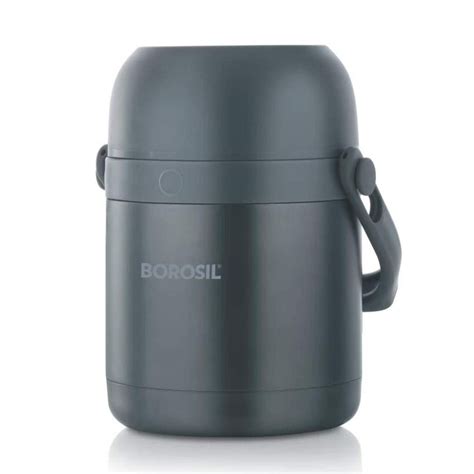 Borosil Hot n Fresh Stainless Steel Insulated Lunchbox | Grey – Rasoi Shop