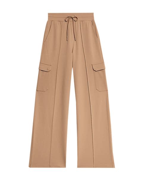 Buy Ponte Utility Wide Leg Trousers at Marks & Spencer
