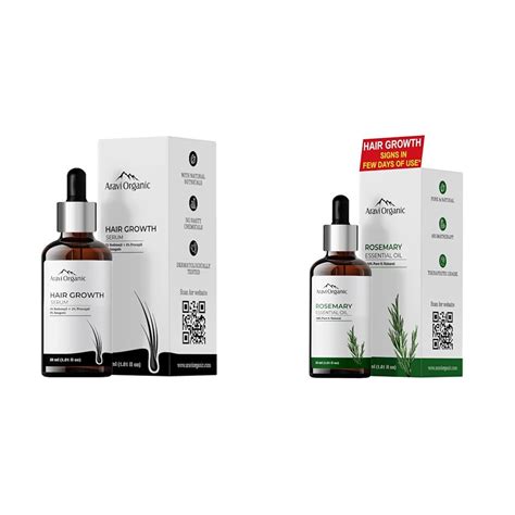 Buy Aravi Organic Hair Growth Serum with Rosemary Essentail Oil 30ml ...