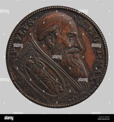 Currency of Paris (n. - d.), Paul III (main title). Bronze copper alloy. Light brown patina ...