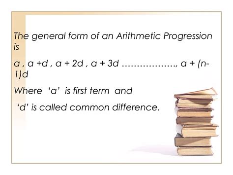 Image result for Arithmetic Progression