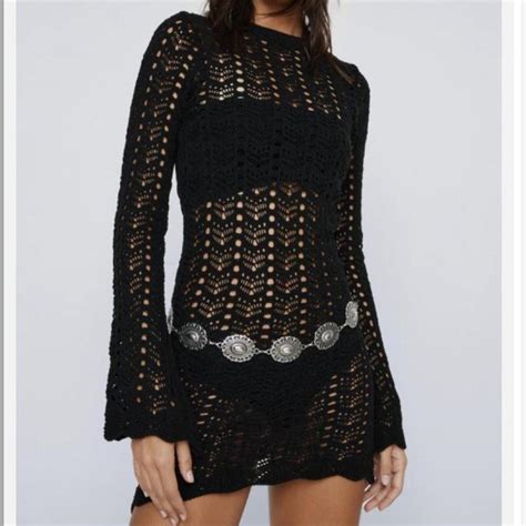 Nasty Gal Women's Black Cover-ups | Depop