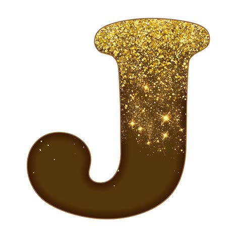 Glitter Alphabet Letter J