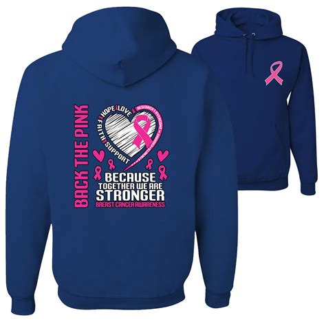 Back The Pink Togeather We Are Stronger Breast Cancer Awareness FRONT ...