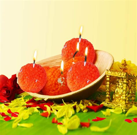 Diwali Laddu Candles (made with soy wax ) – Glanz Naturals