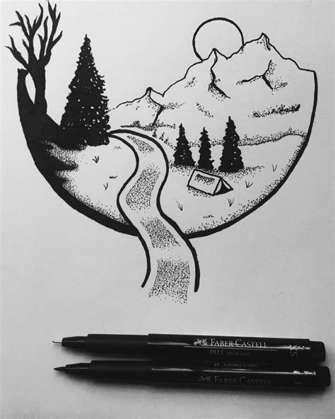 Inspired by Derek Myers drawings | Easy pen drawing, Pen drawing, Pencil drawings easy