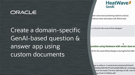 Create a question and answer app using custom documents with HeatWave ...