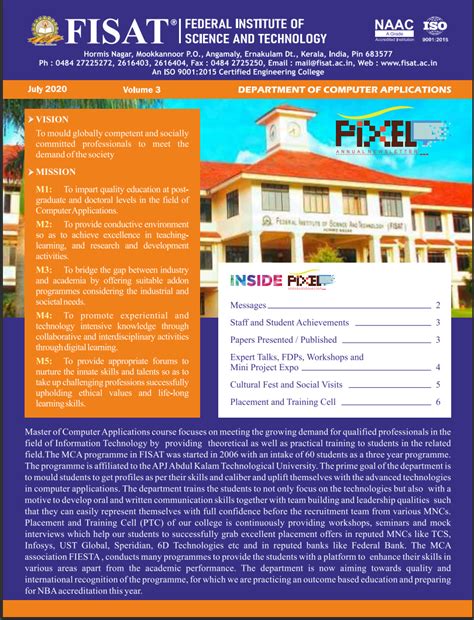 Department Newsletter | FISAT | Federal Institute of Science And Technology