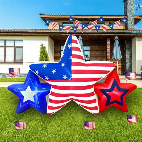 Amazon.com: AerWo 8FT 4th of July Inflatables Outdoor Decorations ...
