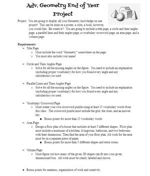 Image result for Geometry Math Project