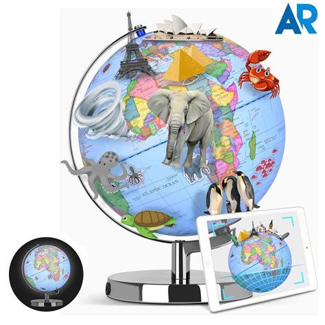 Buy Smart Globe, Globes of The World with Stand Augmented Reality ...