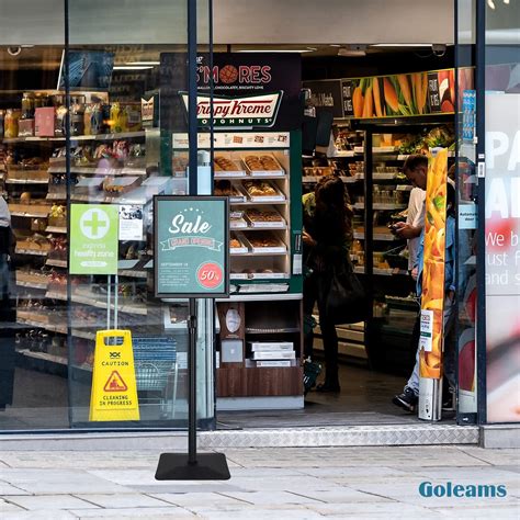 Buy Golemas Floor Sign Holder, 11 x 17 Black, 5.5lbs Super Stable ...