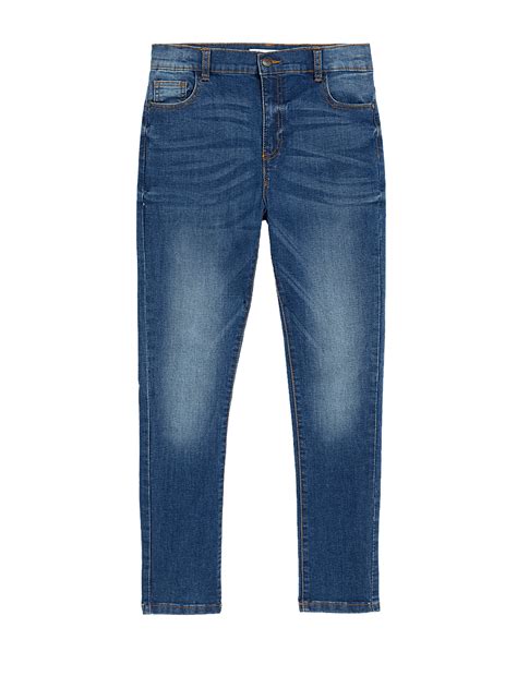 Buy The Smith Skinny Fit Cotton with StretchJeans (3-16 Yrs) at Marks ...