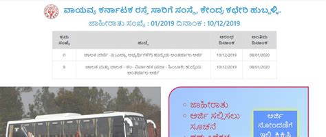NWKRTC Driver, Conductor Online Form 2020 | 2814 Vacancy | Last Date ...