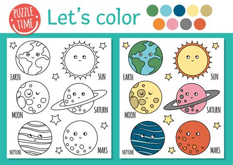 Solar System And Coloring Pages