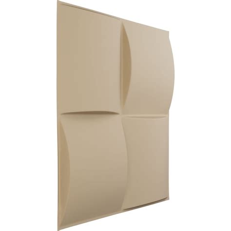Ekena Millwork 19-5/8-in x 19-5/8-in Embossed Brown/Tan PVC in the Wall ...