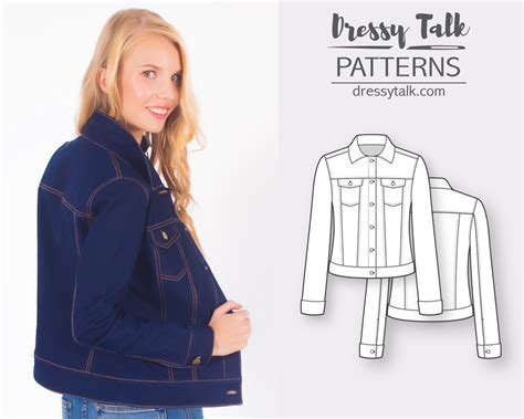 Simple Jean Jacket Patterns 的图像结果