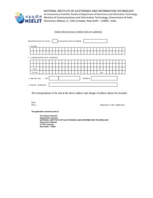 Address Change Form - Blank Fillable Template | Fill Out, Print ...