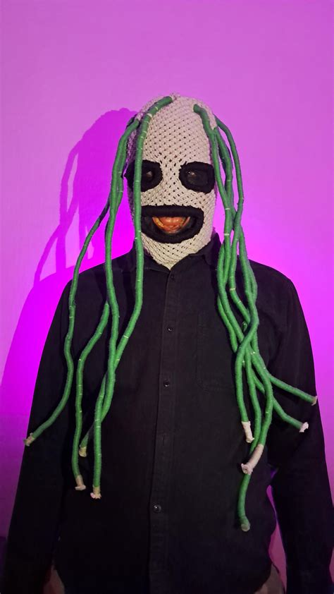 Corey Taylor Mask From Slipknot. Mask Slipknot Singer. Gray Knitted ...