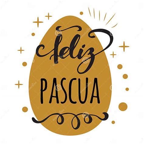 Feliz Pascua Happy Easter En Tarjeta De Felicitación Española En Fondo ...