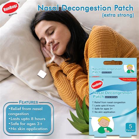Nasal Decongestion Patches, 5 Patches – RunBugz