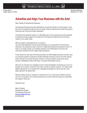 Fillable Online design paplayhouse Advertise and Align Your Business ...