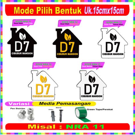 Jual NOMOR RUMAH AKRILIK UK.15 x 15 - 15X15 NRA 13, MAGIC TAPE /PER ...