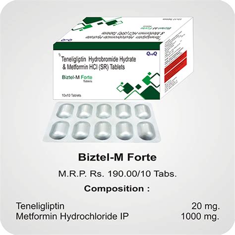 BIZTEL-M FORTE Tablets Medibyte A Division of Dr. Kumars Pharmaceutica