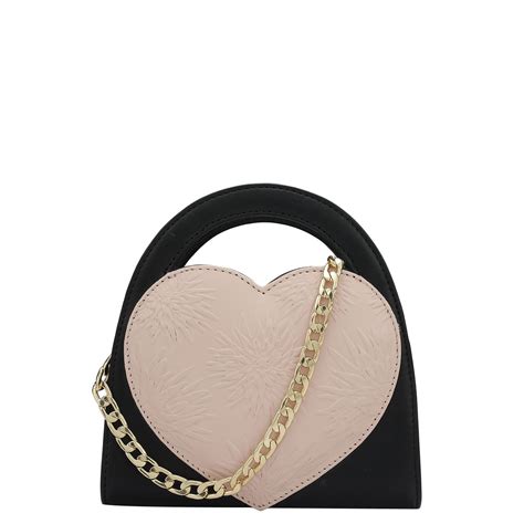 Plain Leather Ladies Sling Wallet - Black & Pink – Da Milano