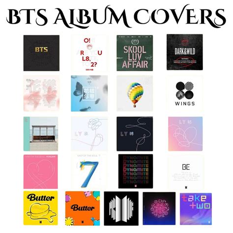High Quality 5x5 BTS & Solo Album Cover Set Prints-rich Colour Printing - Etsy UK