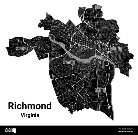 Labeled Map Of Richmond Virginia The Official Map Of Richmond, Ind.