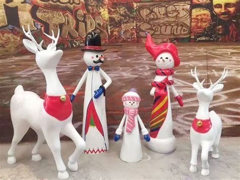 户外圣诞老人摆件仿真雪人雕塑玻璃钢卡通动物人物大型广商场彩蛋-淘宝网