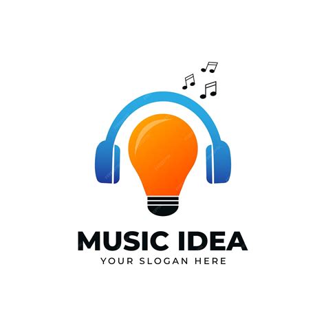 Premium Vector | Vector music idea smart music logo template illustration