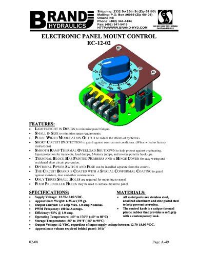 All BRAND HYDRAULICS catalogs and technical brochures