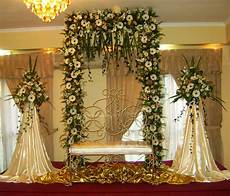 Wedding Decoration Ideas by Vismaya Wedding Settee Backs Wedding Decoration Ideas