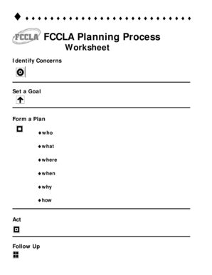 Fccla Planning Process - Fill Online, Printable, Fillable, Blank ...