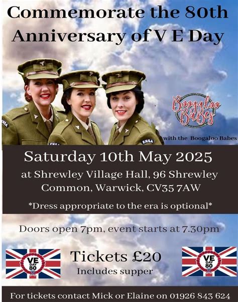 80th Anniversary VE Day Commemorations , Shrewley Village Hall, 96 ...