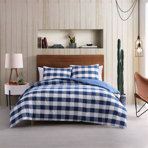 Wrangler Bison Plaid Navy Full Queen Comforter Set - Walmart.com