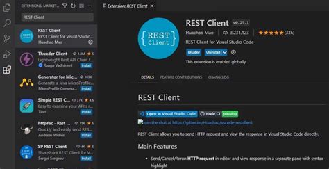 Image result for Visual Studio Code Send HTTP Request