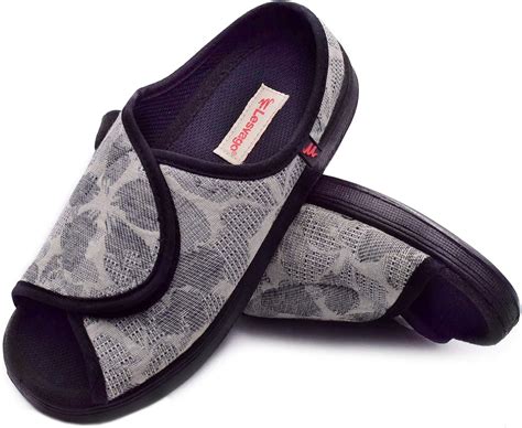 Buy W&Lesvago Women's Diabetic Sandals-Adjustable Width Arthritis&Edema ...