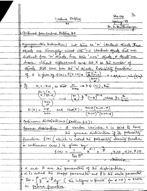 Image result for Notes Hypergeometric
