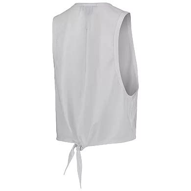 Women's The Wild Collective White San Jose Earthquakes Twist Back Tank Top