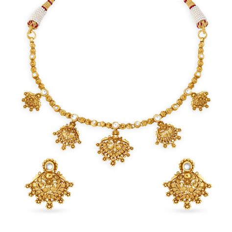 Magnificent Traditional Gold Necklace Set
