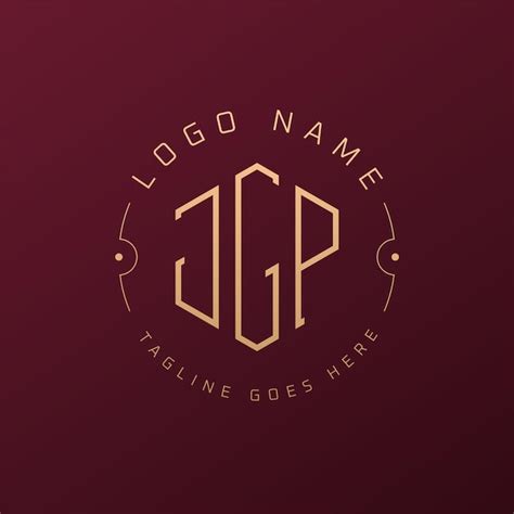 Luxury jgp logo design elegant letter jgp monogram logo minimalist ...