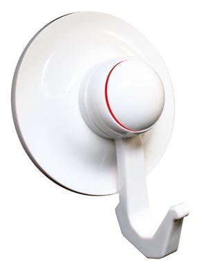 Suction Cup Hook Holder - Super Suction - Set of 2 White Finish - Easy ...