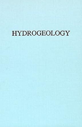 Buy Hydrogeology Book Online at Low Prices in India | Hydrogeology ...
